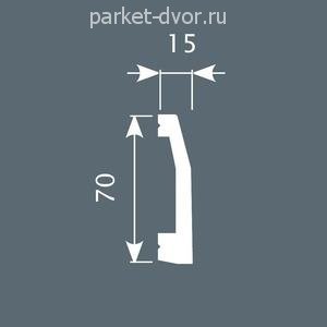 Плинтус CoSca PX008 70х15х2000 мм (пог. м)