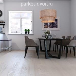 Паркетная доска Polarwood Ясень Ricotta Matt 3S