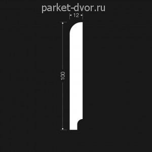 Плинтус Evrowood Белый PN 051 12х100х2000 мм (пог. м)