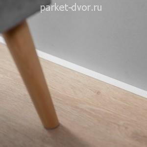 Плинтус AluminiumPro AL13-7067 Mini щелевой RAL 9003 Белый 6,15х15,5х2700 мм (пог. м)