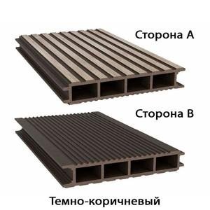 Террасная доска SaveWood Ulmus Тёмно-коричневый 25х148х6000 мм