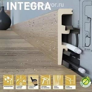Плинтус Arbiton Integra из экополимера 11 Дуб Персидский 21х80х2400 мм (пог. м)