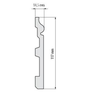 Плинтус Cezar Elegance LPC22 14,5х117х2440 мм (пог. м)