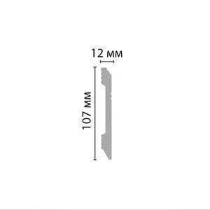 Плинтус Decomaster D105 12х107х2000 мм (пог. м)
