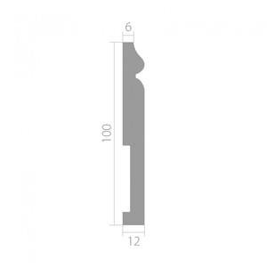 Плинтус Ultrawood Base 5501 W 12х100х2440 мм (пог. м)
