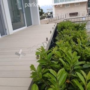 Террасная доска ДПК EcoDecking Praktik Слоновая кость 25х135х3000 мм