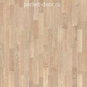 Паркетная доска Tarkett Timber Дуб Светло-Серый Глянцевый 3-полосный