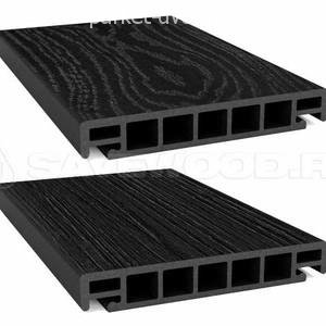 Террасная доска SaveWood Salix-S R Чёрный 25х163х4000 мм