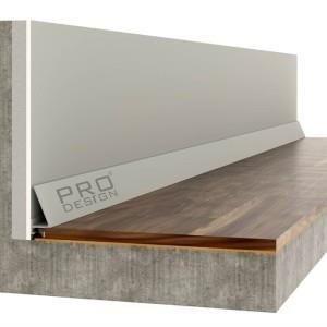 Плинтус Pro Design 570 Corner щелевой Анодированный 15.5х30х2700 мм (пог. м)