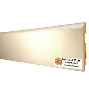 Плинтус TeckWood Алюминий 16х75х2150 мм (пог. м)