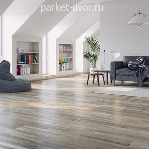 Паркетная доска Polarwood Ясень Living White Matt 3S