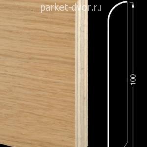 Плинтус шпонированный Tecnorivest Дуб сахара 15х100х2500 мм (пог. м)