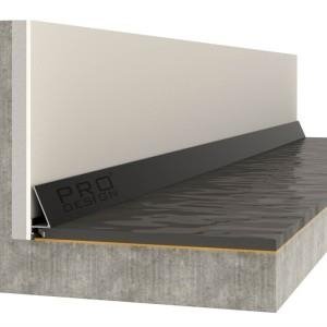 Плинтус Pro Design 570 Corner щелевой Чёрный 15.5х30х2700 мм (пог. м)