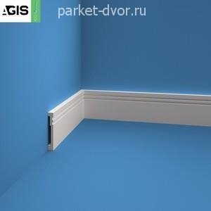 Плинтус Agis EP002 12х80х2000 мм (пог. м)