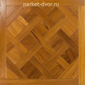Инженерный модульный паркет Marco Ferutti Versailles Тик Бирманский 600х600х15 мм