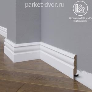 Плинтус Madest Decor 21-072-12 окрашенный в ваш цвет RAL/NCS 12х72 мм (пог. м)