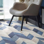 Пробковые полы Corkstyle Chevron Blue Lock