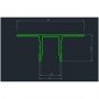Плинтус Pro Design 534 теневой скрытый Чёрный 17,5 × 45 × 2700 мм (пог. м)