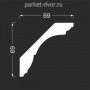 Карниз Deartio K1.97.20 69х69х2070 мм (пог. м)