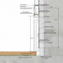 Плинтус Laconistiq Strong скрытый Чёрный анодированный 13,1х80х3000 мм (пог. м)