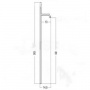 Плинтус AluminiumPro AL13-323 скрытый анодированный 13х80/100х2700 мм (пог. м)