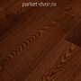 Паркетная доска Amber Wood Классика Ясень Шоколад Браш