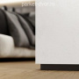 Плинтус Micro 77-56-56 Скрытый теневой RAL9005 Чёрный муар 14.5х20х2500 мм (пог. м)