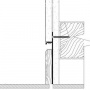 Плинтус Pro Design 323 скрытый не анодированный 12х80 мм (пог. м)