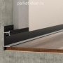 Плинтус Pro Design 7210 скрытый теневой Чёрный RAL 9005 17.5х52 мм (пог. м)