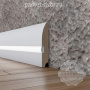Плинтус Evrowood Белый PN 080 LED 16х95х2000 мм (пог. м)