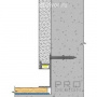 Плинтус Pro Design 7210 скрытый теневой Анодированный 17.5х52 мм (пог. м)