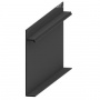 Плинтус AluminiumPro AL13-235 скрытый RAL9005 Чёрный 13х80/100х2700 мм (пог. м)