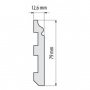 Плинтус Cezar Elegance LPC07 13х80х2440 мм (пог. м)