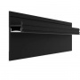 Плинтус Pro Design 7209 теневой скрытый RAL9005 Чёрный 17.5х30х52х2700 мм (пог. м)
