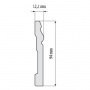 Плинтус Cezar Elegance LPC08 13х96х2440 мм (пог. м)
