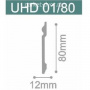 Плинтус напольный Solid UHD 01/80 12х80х2400 мм (пог. м)