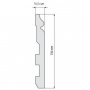 Плинтус Cezar Elegance LPC24 16,8х136х2440 мм (пог. м)