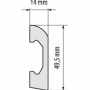 Плинтус Cezar Elegance LPC04 14х50х2440 мм (пог. м)