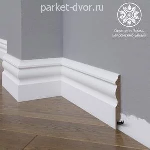 Плинтус Madest Decor 14-100-12 Белый 12х100 мм (пог. м)