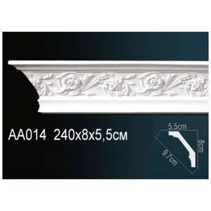 Карниз Перфект AA014F гибкий 55х80х2400 мм