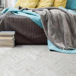 Пробковые полы Corkstyle Chevron White Lock