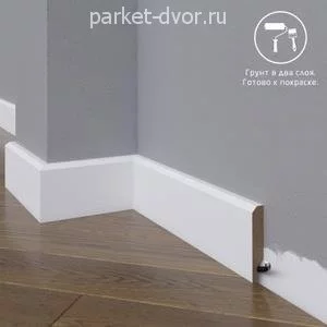 Плинтус Madest Decor 19-064-12 Под покраску 12х64 мм (пог. м)