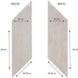 Кварцвиниловая плитка ПВХ Forbo Professional 2,55 mm 4043 Ромб White Fine Oak