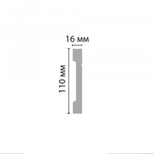 Плинтус Decomaster A017 16х110х2000 мм (пог. м)