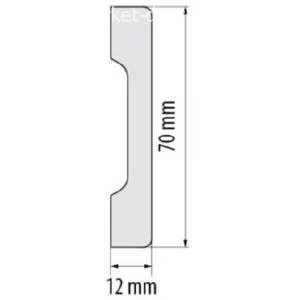 Плинтус Cezar Elegance LPC37 12х70х2440 мм (пог. м)