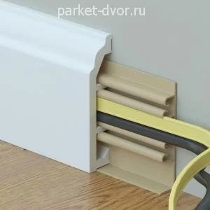 Плинтус Rico Color HSP 18х80 Белый под покраску