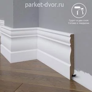 Плинтус Madest Decor 24-136-16 Под покраску 16х136 мм (пог. м)