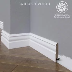 Плинтус Madest Decor 21-072-12 Белый 12х72 мм (пог. м)