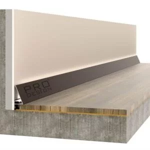 Плинтус Pro Design 570 Corner щелевой Коньяк 15.5х30х2700 мм (пог. м)