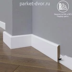 Плинтус Madest Decor 19-064-12 окрашенный в ваш цвет RAL/NCS 12х64 мм (пог. м)